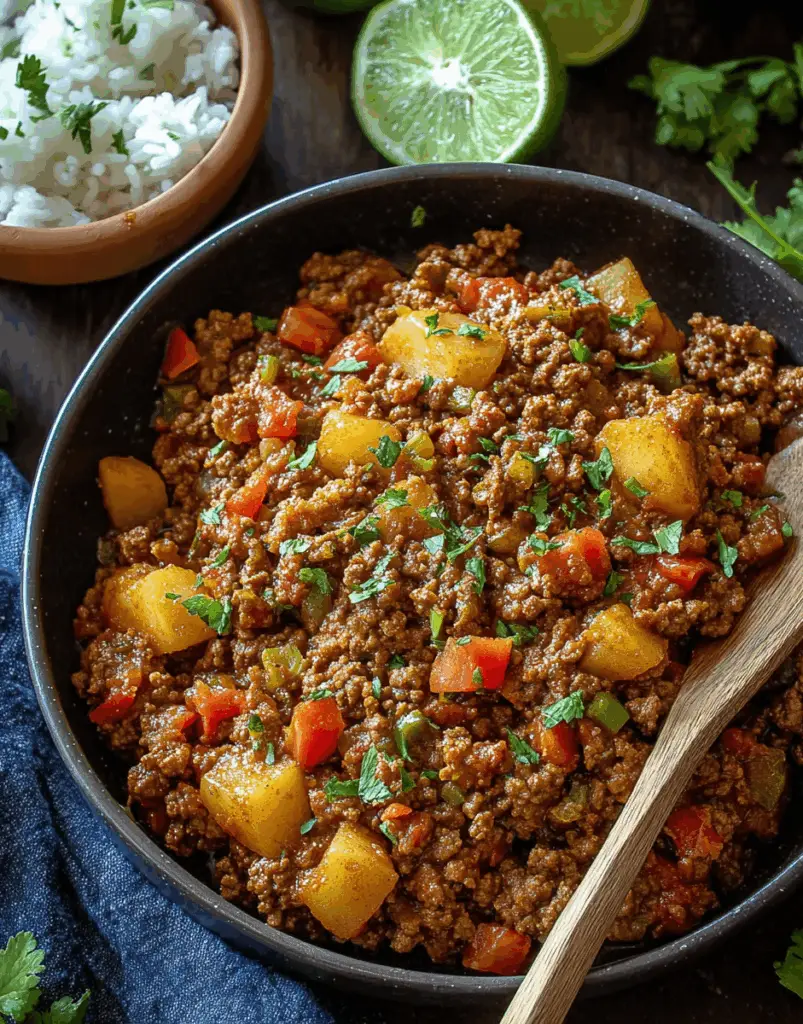 Mexican Picadillo – A Flavorful Ground Beef Skillet