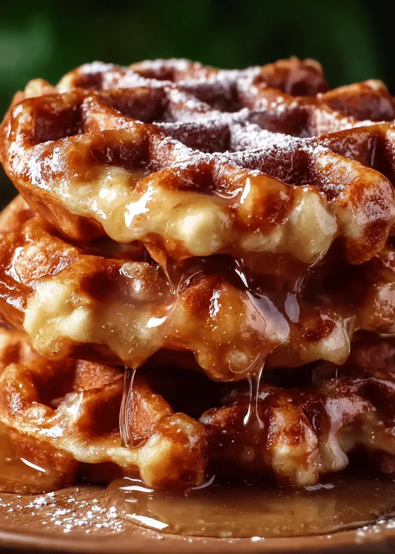 Apple Fritter Waffle Donuts