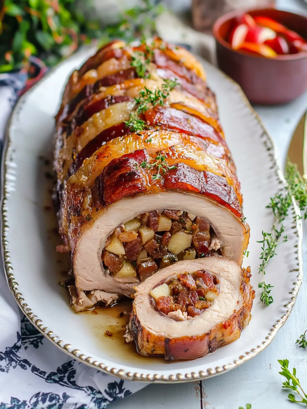 Apple & Bacon Stuffed Pork Loin: A Flavor Explosion Awaits 4 Apple & Bacon Stuffed Pork Loin