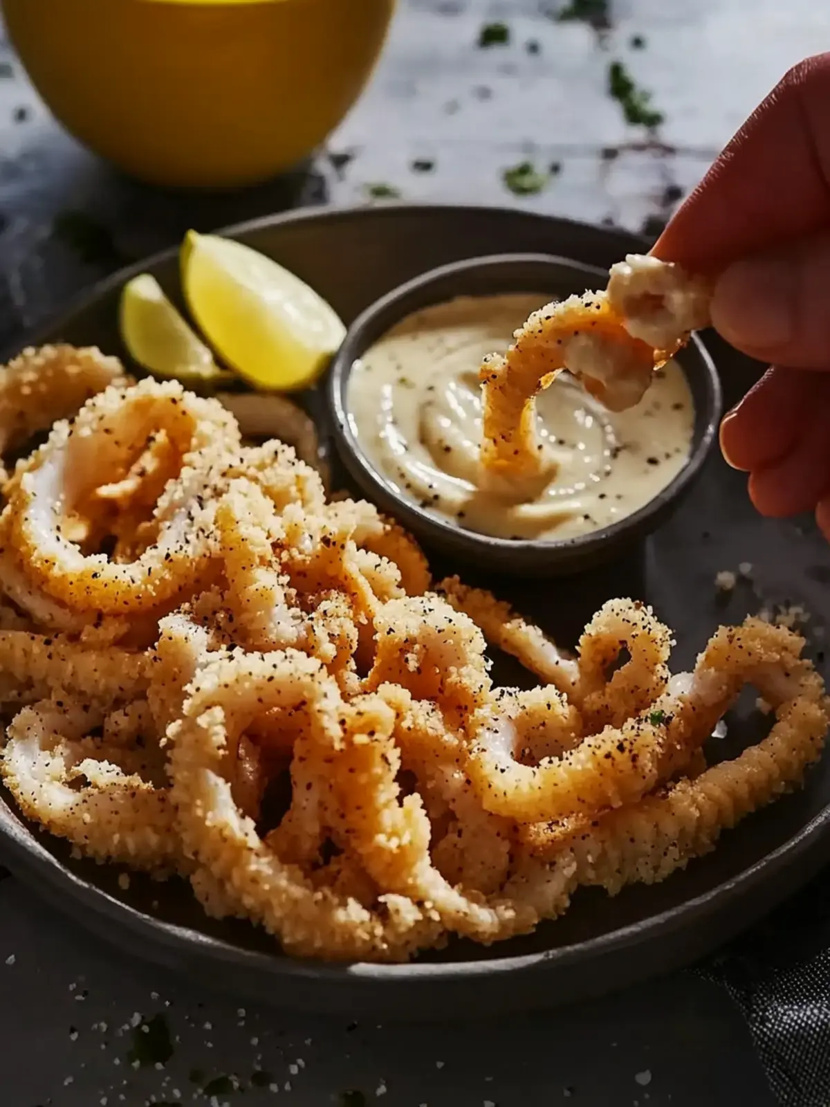Irresistible Salt and Pepper Squid with Creamy Aioli Dipping Sauce 4 Salt and Pepper Squid With Aioli