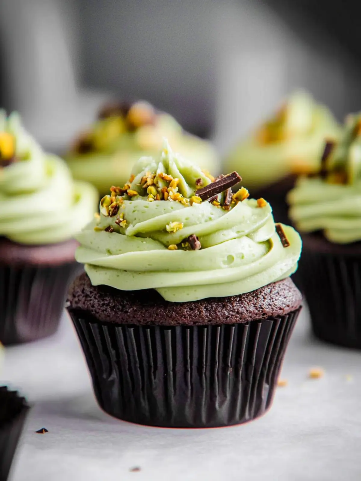 Irresistible Pistachio Chocolate Cupcakes Quick & Delicious 4 Pistachio Chocolate Cupcakes {Quick & Delicious}