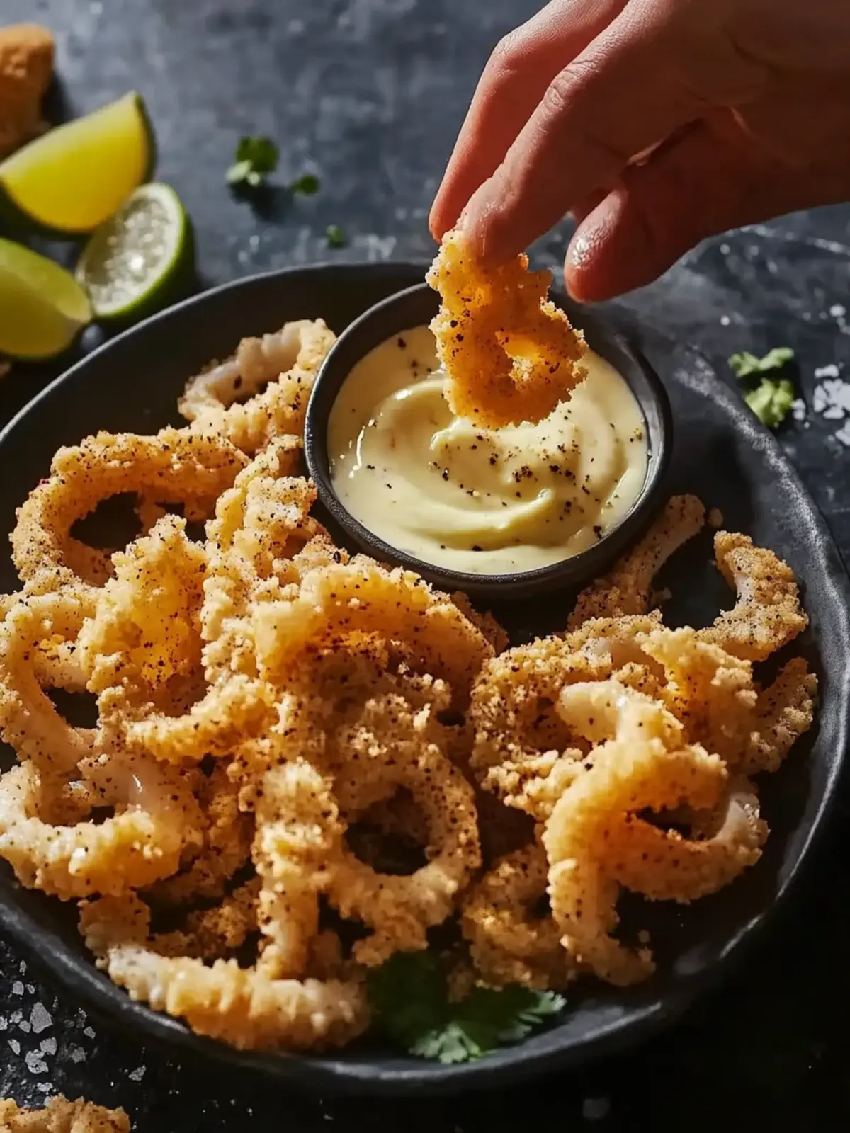 Irresistible Salt and Pepper Squid with Creamy Aioli Dipping Sauce 5 Salt and Pepper Squid With Aioli