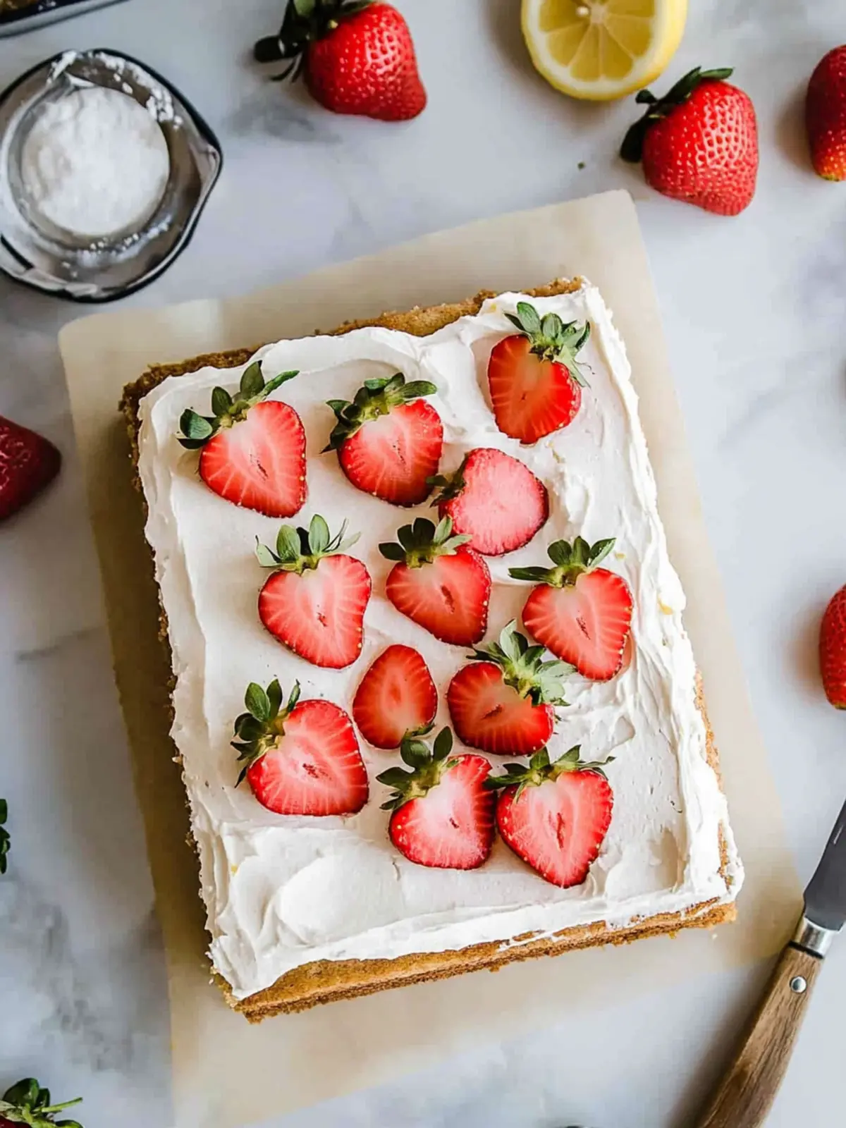 Easy Strawberry Lemon Sheet Cake That’ll Wow Your Guests 3 Easy Strawberry Lemon Sheet Cake