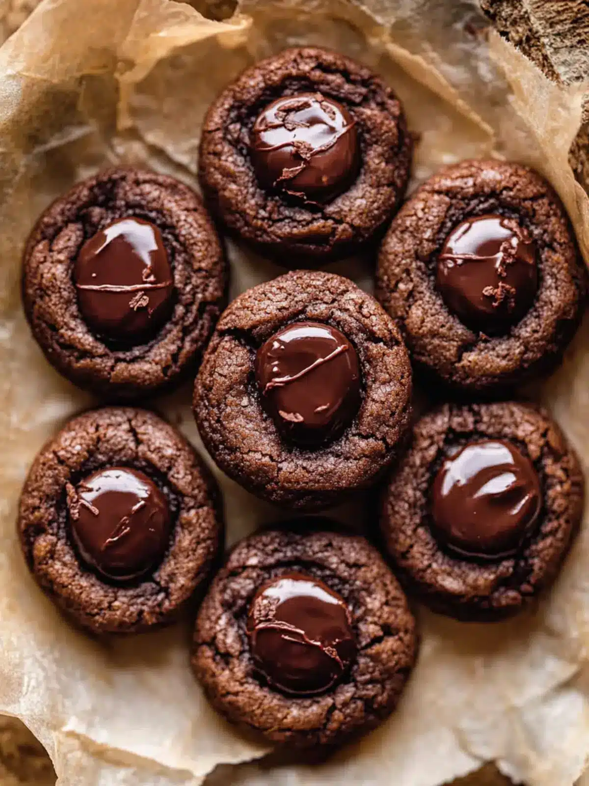 Melt-in-Your-Mouth Chocolate Thumbprint Cookies Delight 3 Chocolate Thumbprint Cookies
