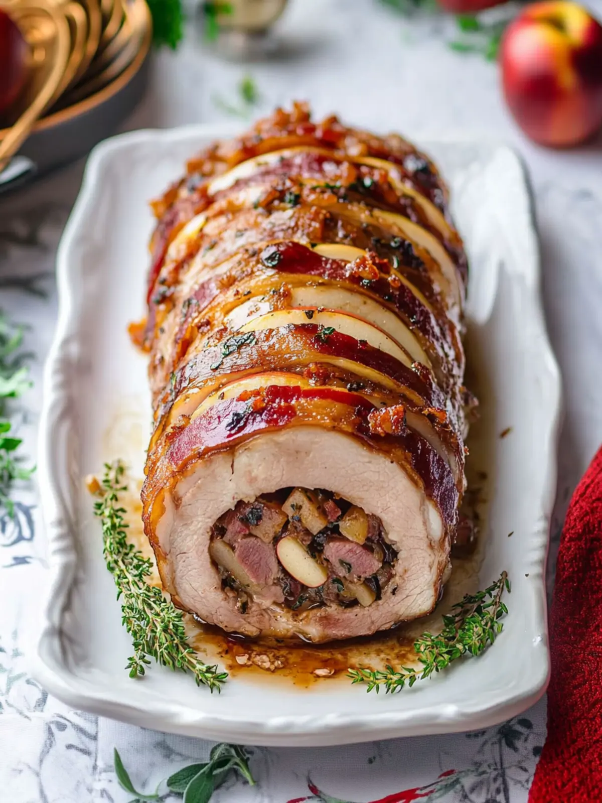 Apple & Bacon Stuffed Pork Loin: A Flavor Explosion Awaits 2 Apple & Bacon Stuffed Pork Loin