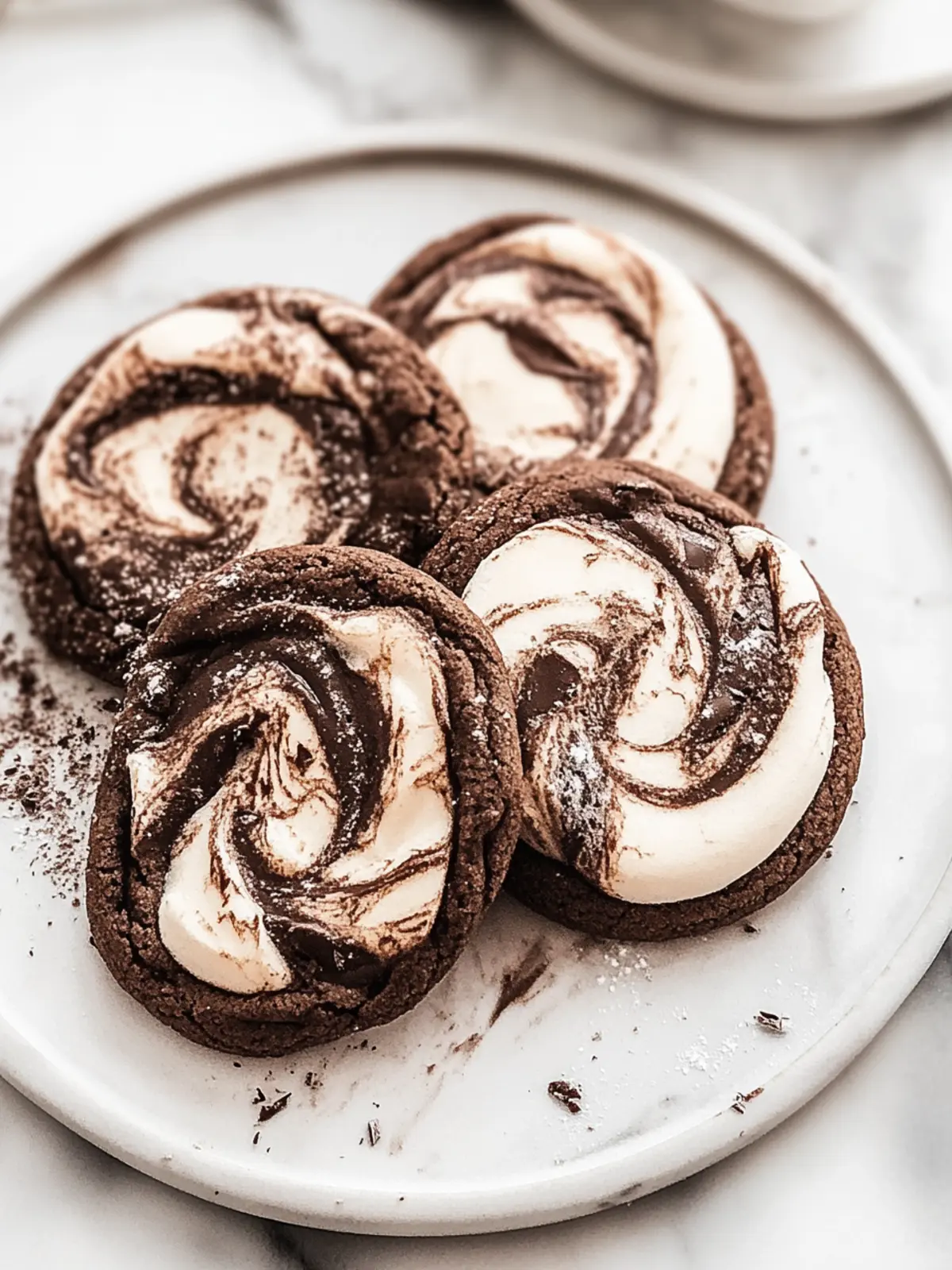 Chocolate Marshmallow Swirl Cookies [50 Minutes]