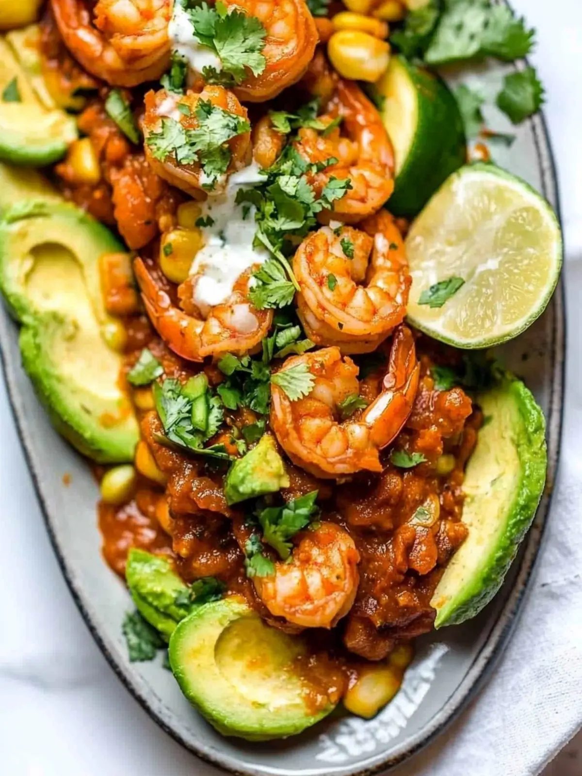 Spicy Mexican Shrimp Diablo with Veggies & Zesty Lime Twist 3 Mexican Shrimp Diablo