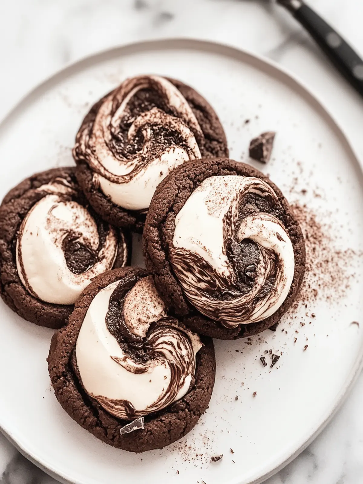 Chocolate Marshmallow Swirl Cookies [50 Minutes]