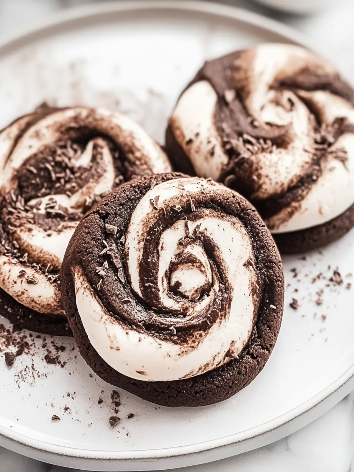 Chocolate Marshmallow Swirl Cookies [50 Minutes]