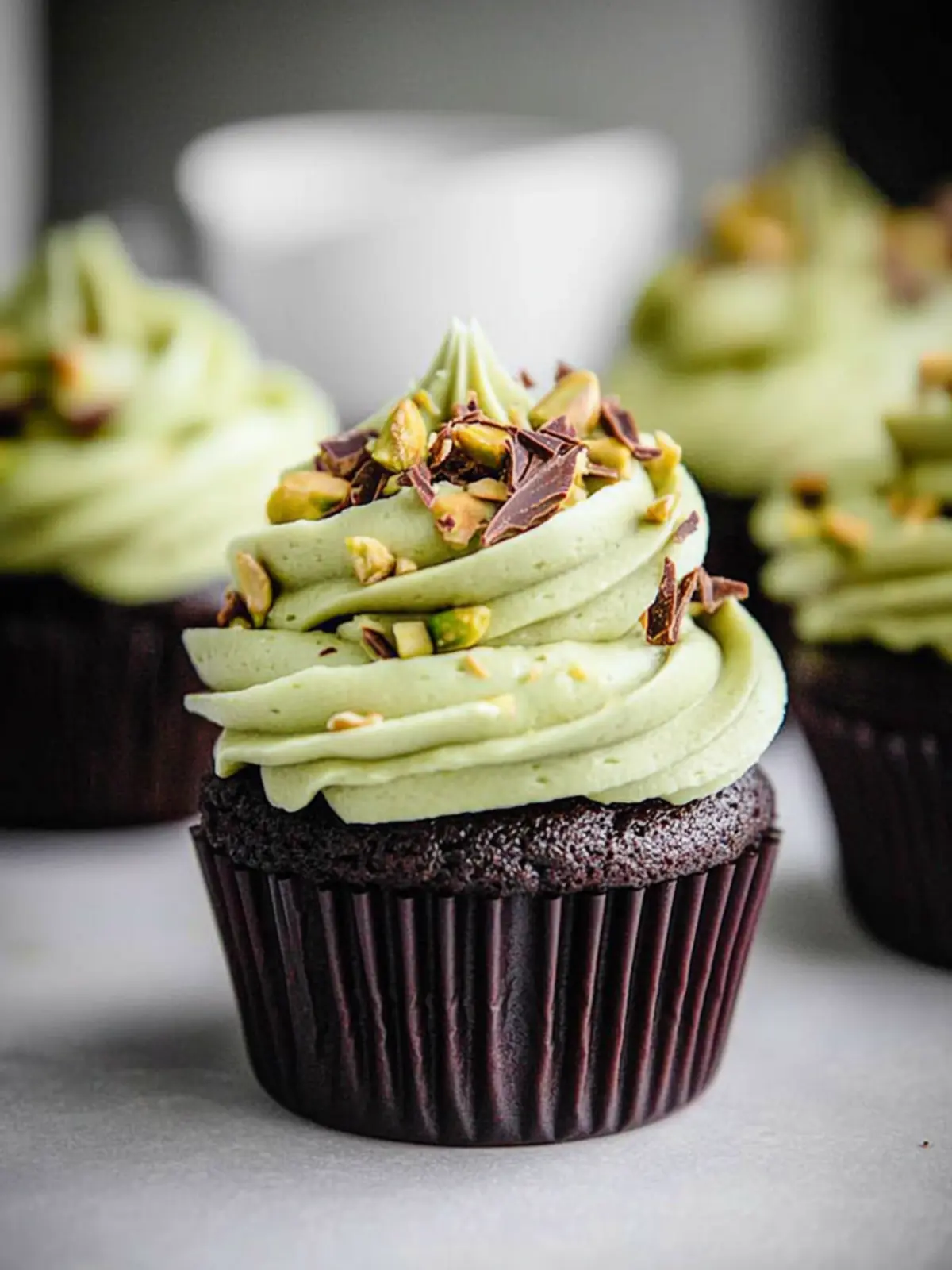 Irresistible Pistachio Chocolate Cupcakes Quick & Delicious 3 Pistachio Chocolate Cupcakes {Quick & Delicious}