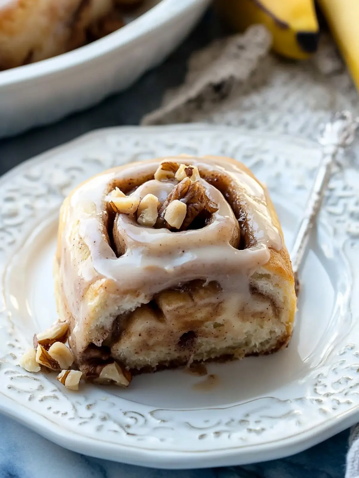Indulge in Homemade Banana Nut Cinnamon Rolls Bliss 4 Banana Nut Cinnamon Rolls