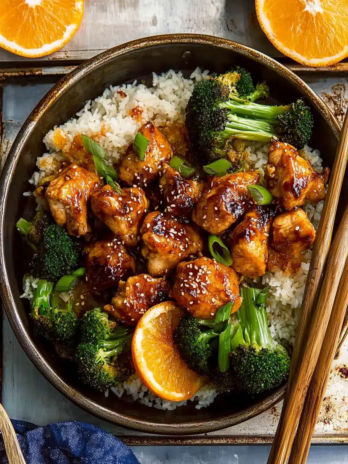 Sheet Pan Chili Ginger Orange Chicken with Broccoli Bliss 5 Sheet Pan Chili Ginger Orange Chicken and Broccoli