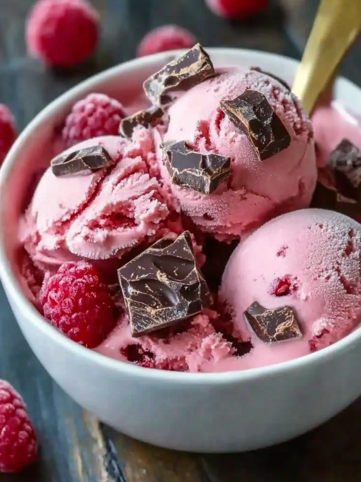 Creamy Raspberry Chocolate Chunk Ice Cream You’ll Love 5 Raspberry Chocolate Chunk Ice Cream