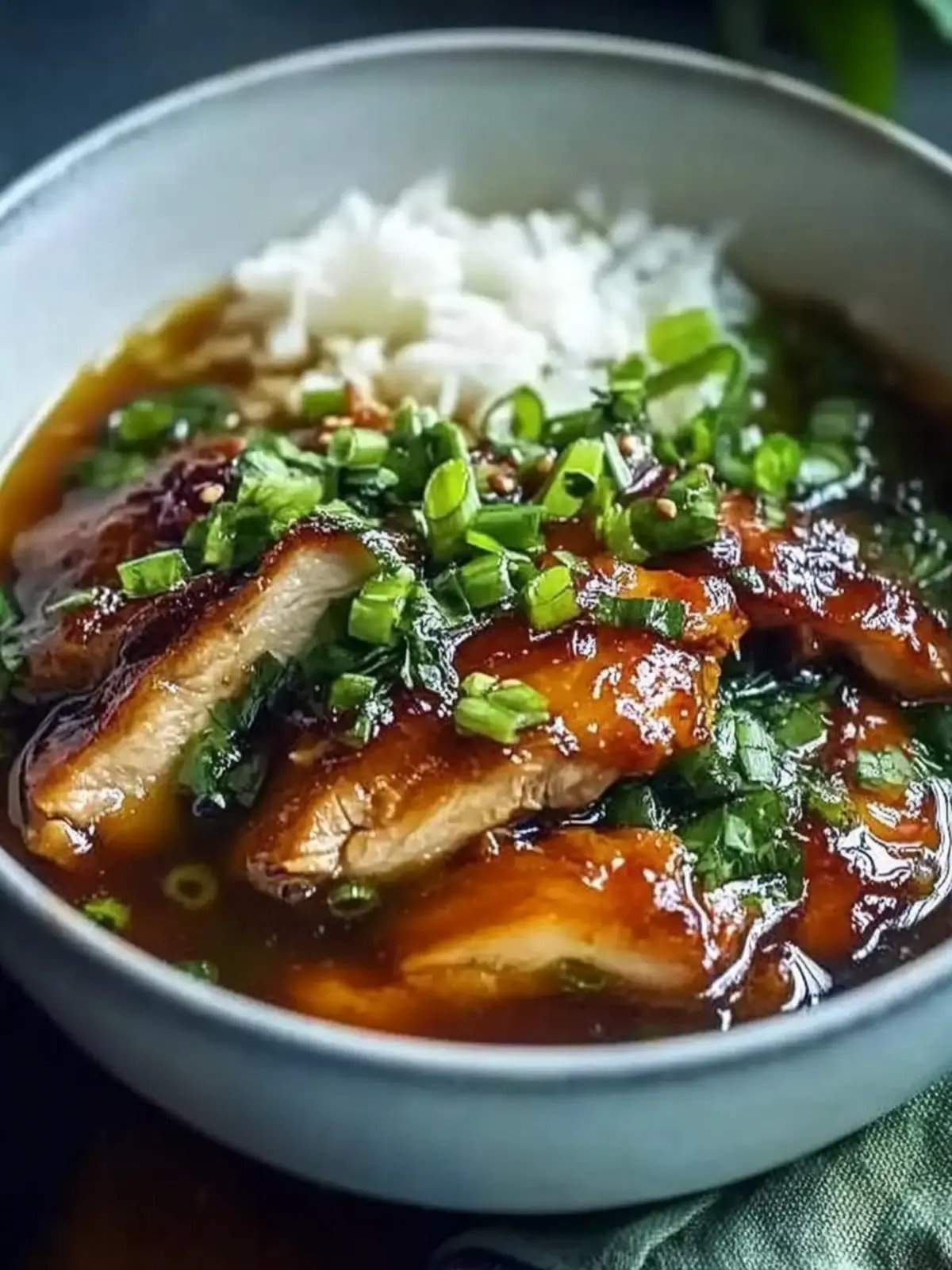 Caramelised Soy Chicken in Garlic Ginger Broth with Rice Bliss 4 Caramelised Soy Chicken in Garlic Ginger Broth with Rice