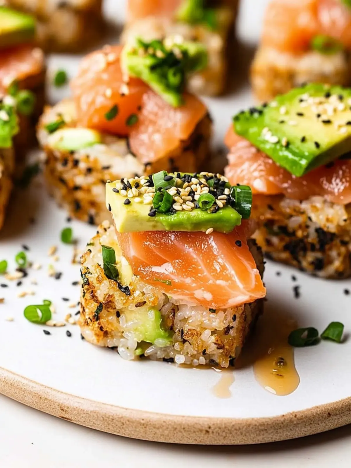 Crispy Rice Sushi Recipe with Smoked Salmon Avocado Delight 4 Crispy Rice Sushi Recipe with Smoked Salmon Avocado