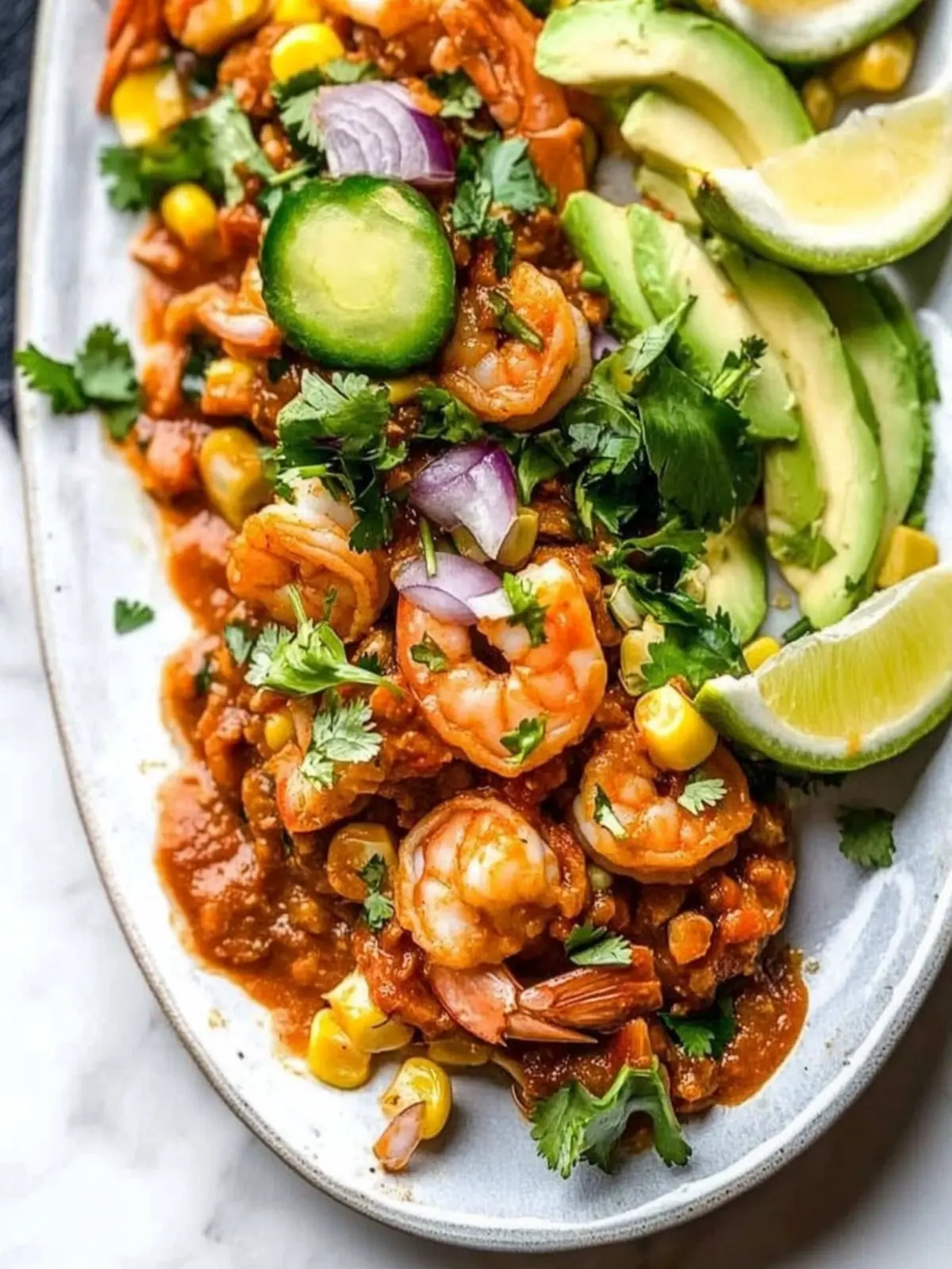 Spicy Mexican Shrimp Diablo with Veggies & Zesty Lime Twist 2 Mexican Shrimp Diablo