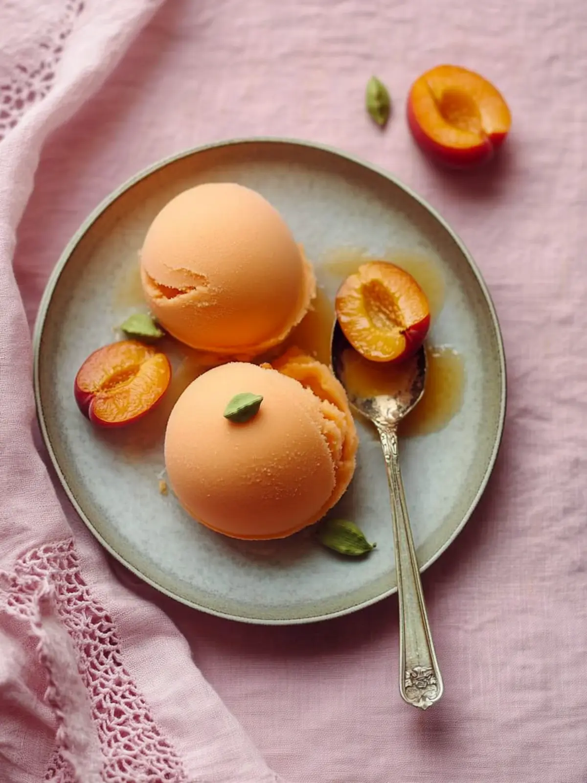 Irresistible Cardamom Apricot Sorbet for Summer Bliss 2 Cardamom Apricot Sorbet