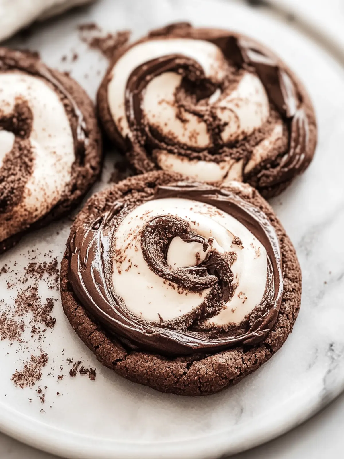Chocolate Marshmallow Swirl Cookies [50 Minutes]