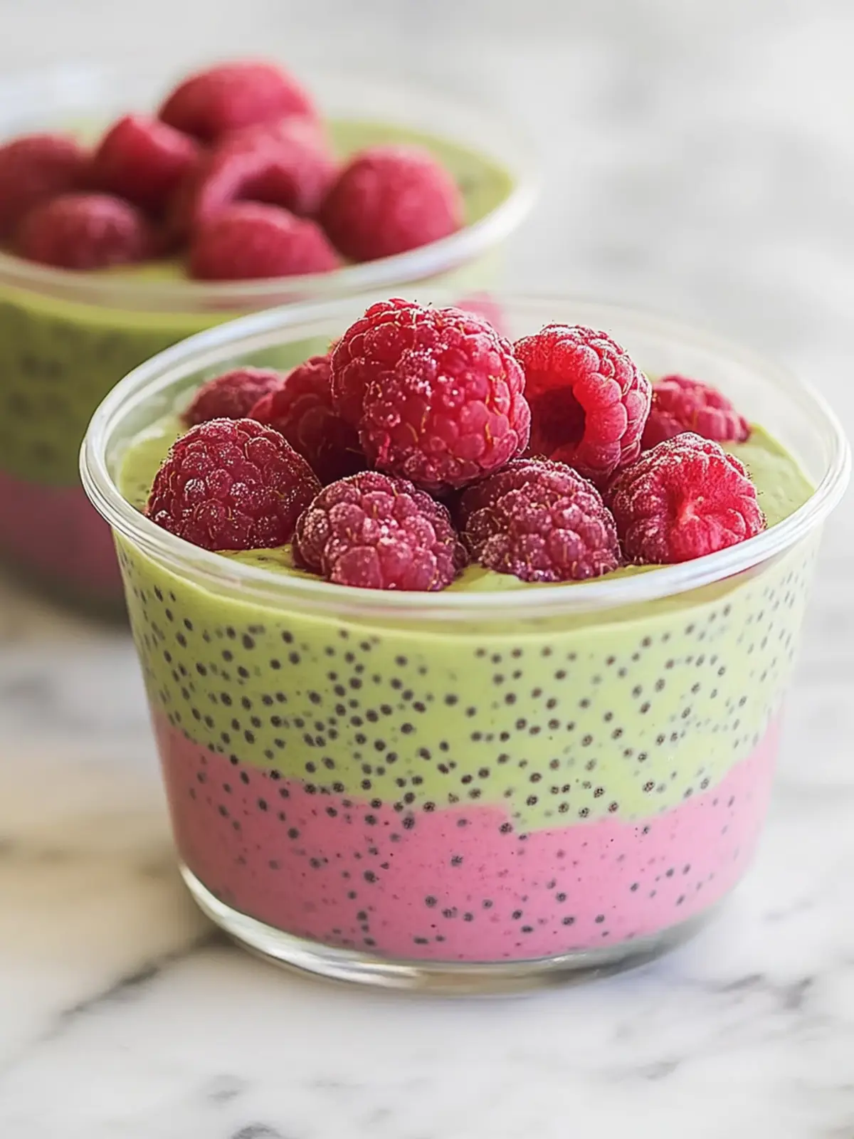 Delicious Raspberry Matcha Chia Pudding for a Healthy Treat 2 Raspberry Matcha Chia Pudding