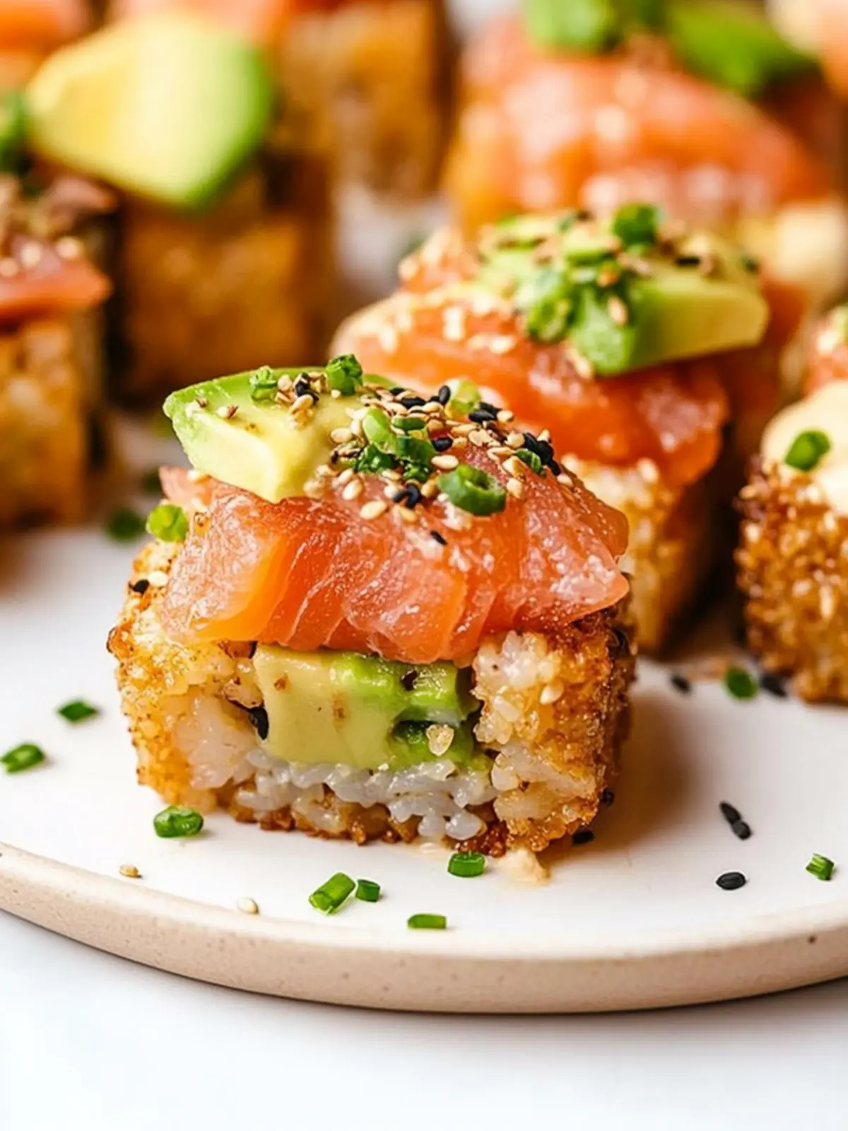 Crispy Rice Sushi Recipe with Smoked Salmon Avocado Delight 5 Crispy Rice Sushi Recipe with Smoked Salmon Avocado