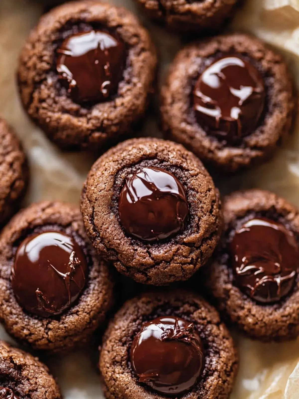 Melt-in-Your-Mouth Chocolate Thumbprint Cookies Delight 4 Chocolate Thumbprint Cookies