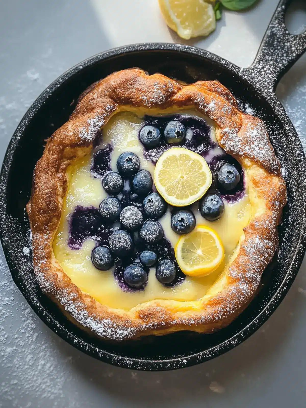 Perfectly Fluffy Blueberry Lemon Curd Dutch Baby Delight 3 Blueberry Lemon Curd Dutch Baby