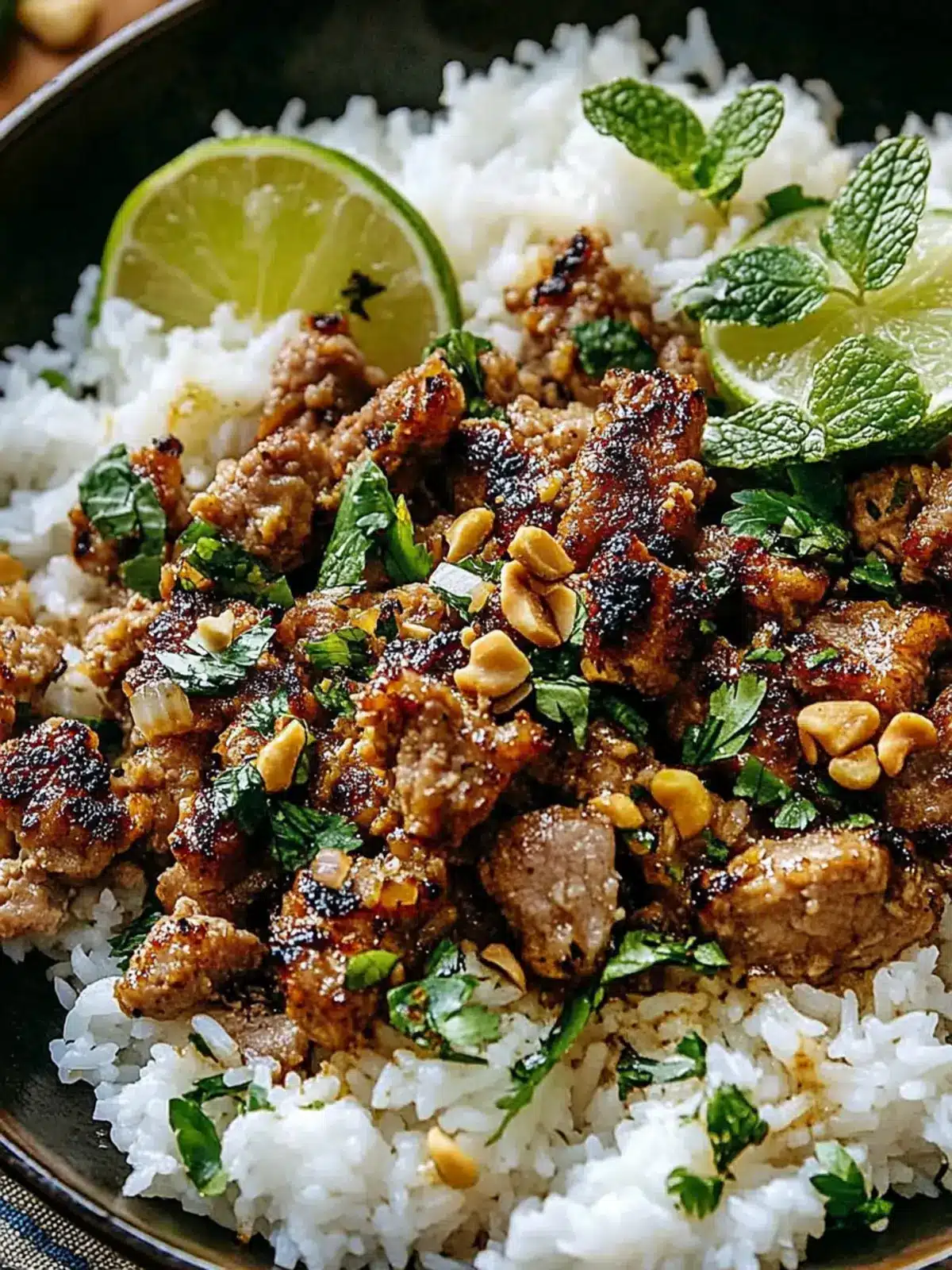 Savor the Flavor: Ginger Lime Pork Coconut Rice Delight 2 Ginger Lime Pork Coconut Rice