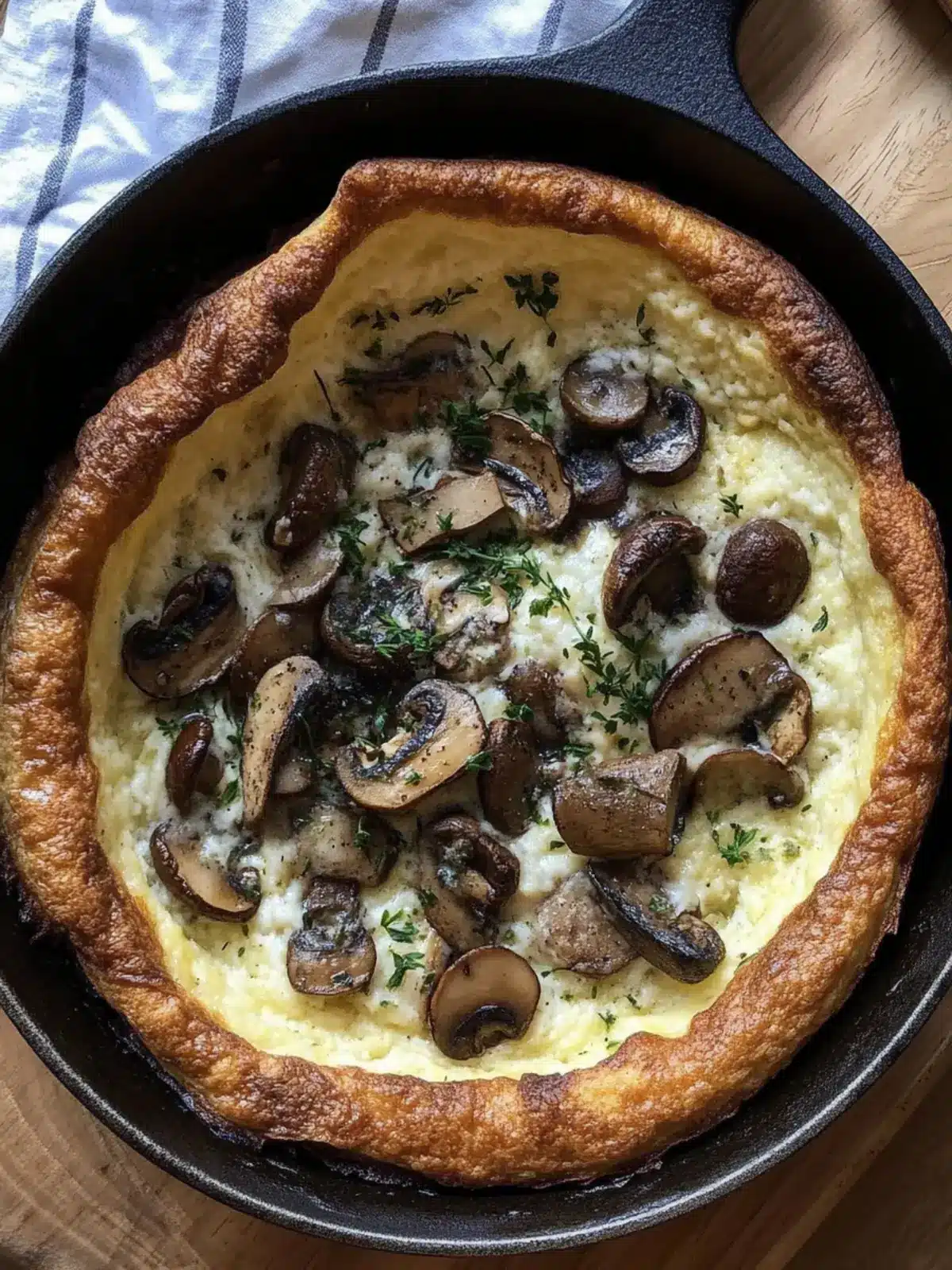 Savory Cottage Cheese Dutch Baby with Mushrooms Delight 5 savory cottage cheese dutch baby with mushrooms