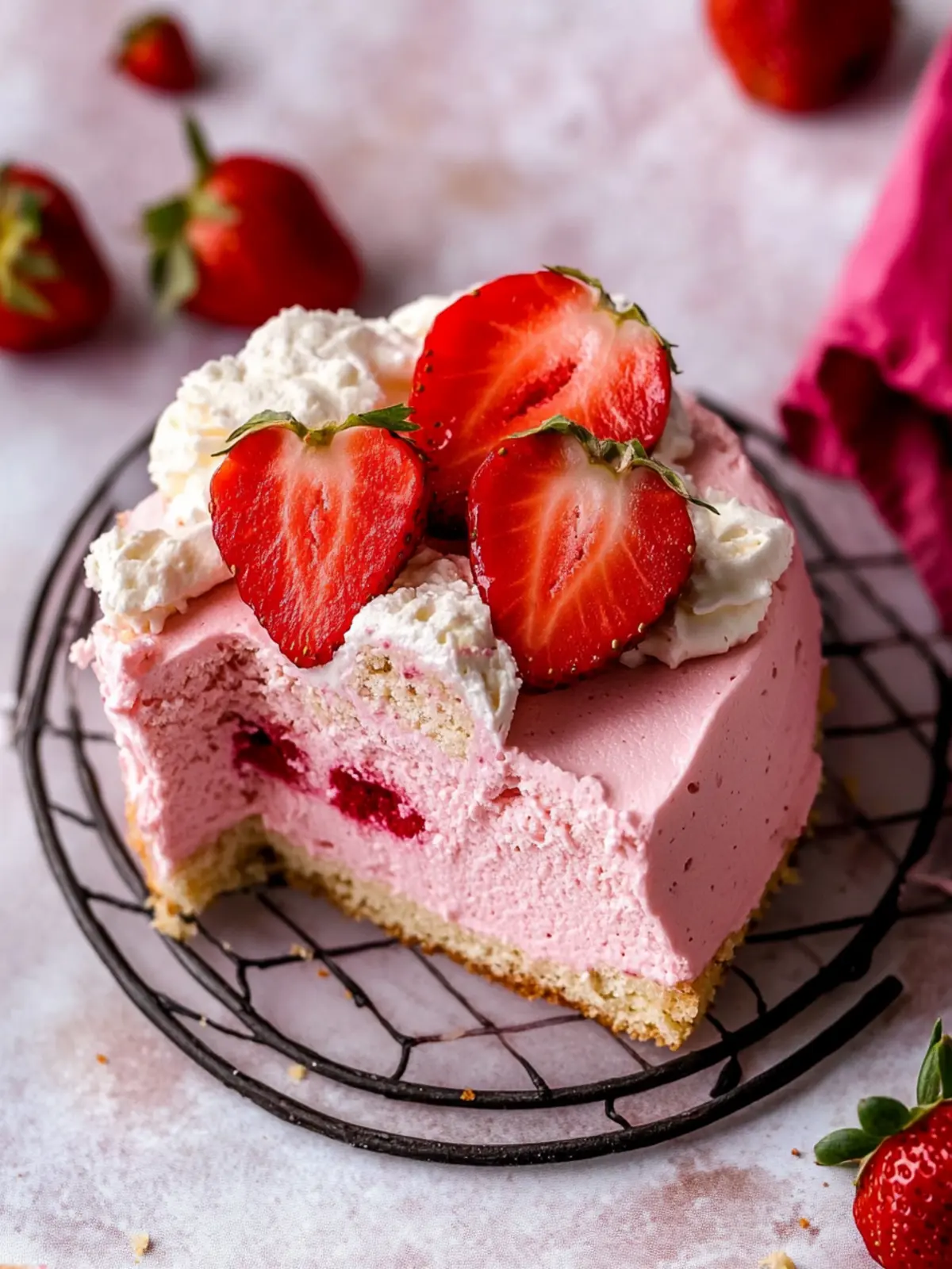 Decadent Strawberry Mousse Cake That Everyone Will Love 4 Strawberry Mousse Cake