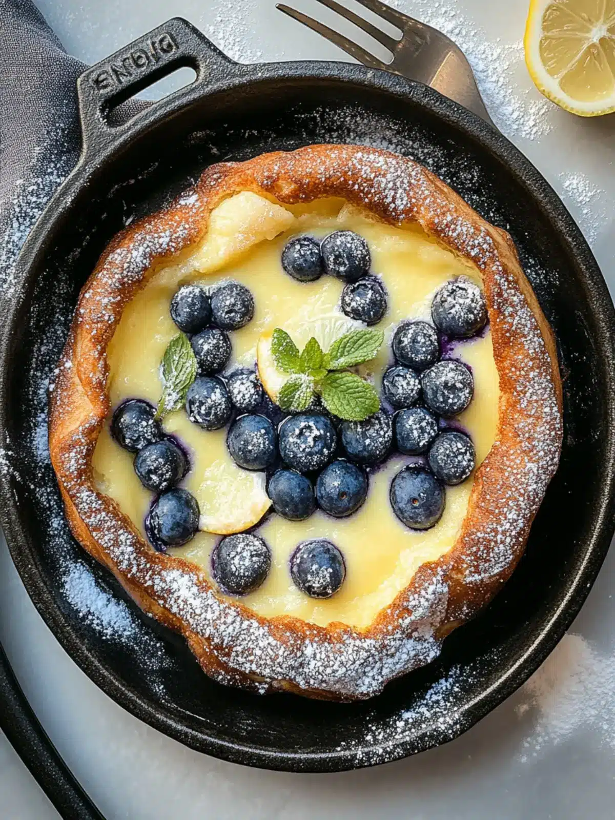 Perfectly Fluffy Blueberry Lemon Curd Dutch Baby Delight 4 Blueberry Lemon Curd Dutch Baby