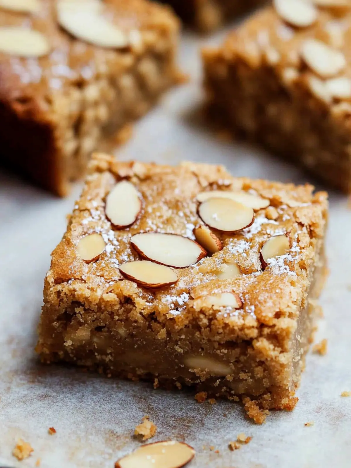 Almond Frangipane Blondies that Warm the Heart and Soul 3 Almond Frangipane Blondies