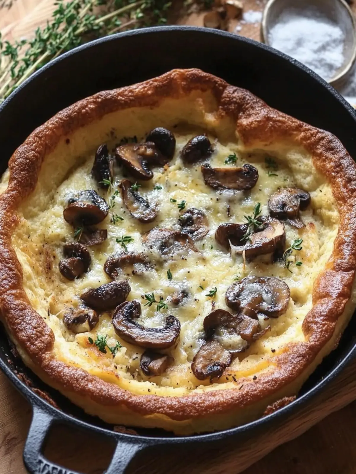 Savory Cottage Cheese Dutch Baby with Mushrooms Delight 3 savory cottage cheese dutch baby with mushrooms