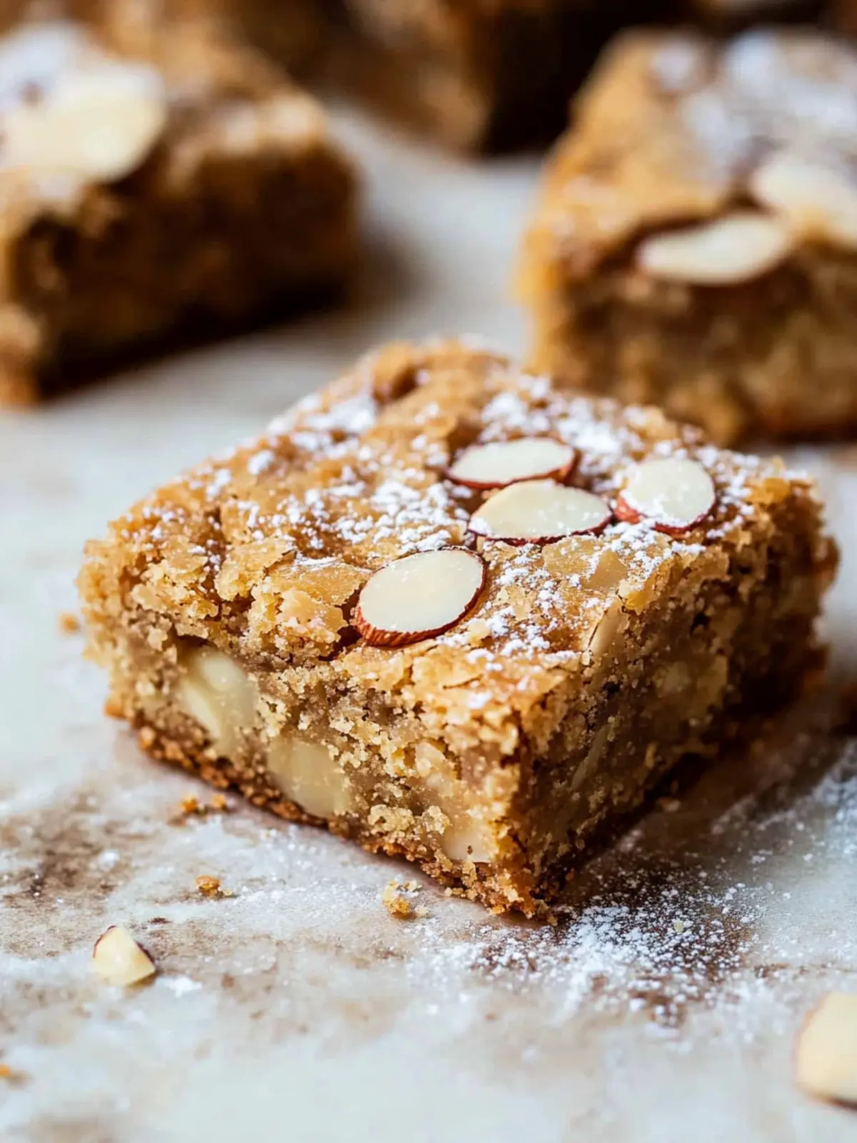 Almond Frangipane Blondies that Warm the Heart and Soul 2 Almond Frangipane Blondies