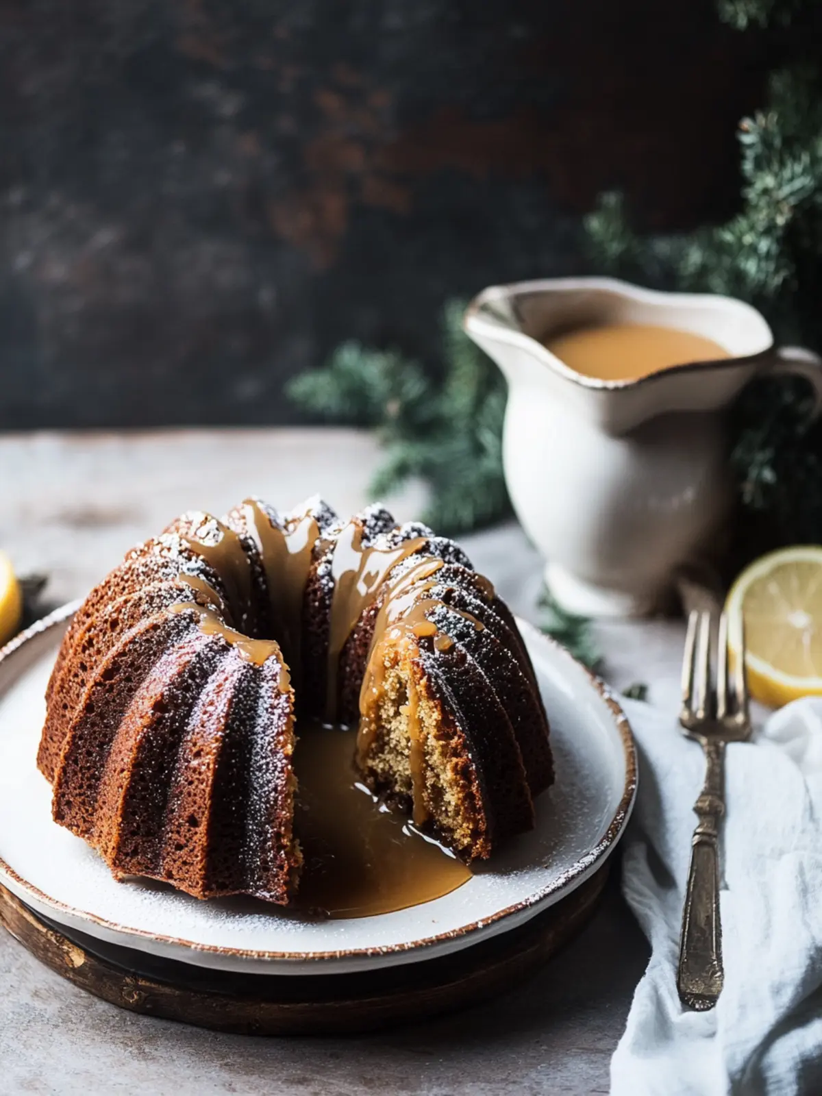 Irresistible Gingerbread Bundt Cake with Caramel Sauce Delight 5 Gingerbread Bundt Cake with Caramel Sauce