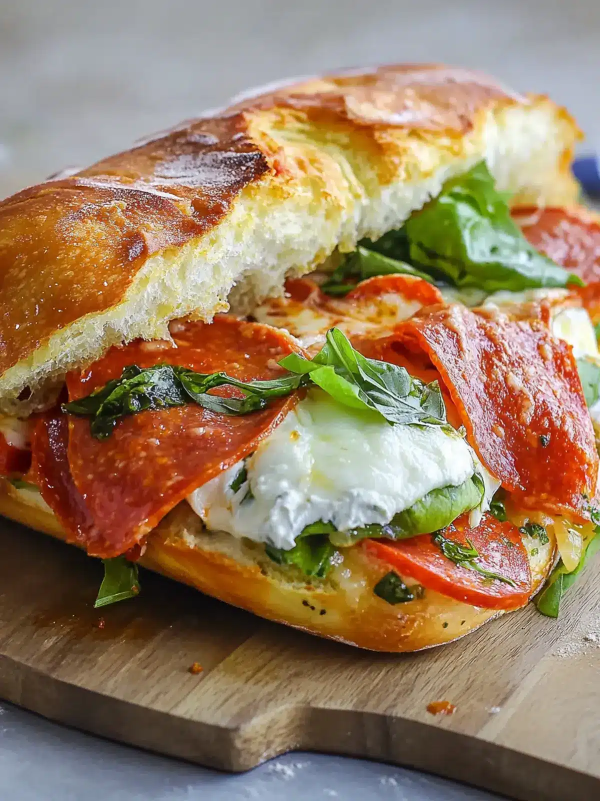 Irresistible Pizza Crust Italian Sandwich You Can't Resist