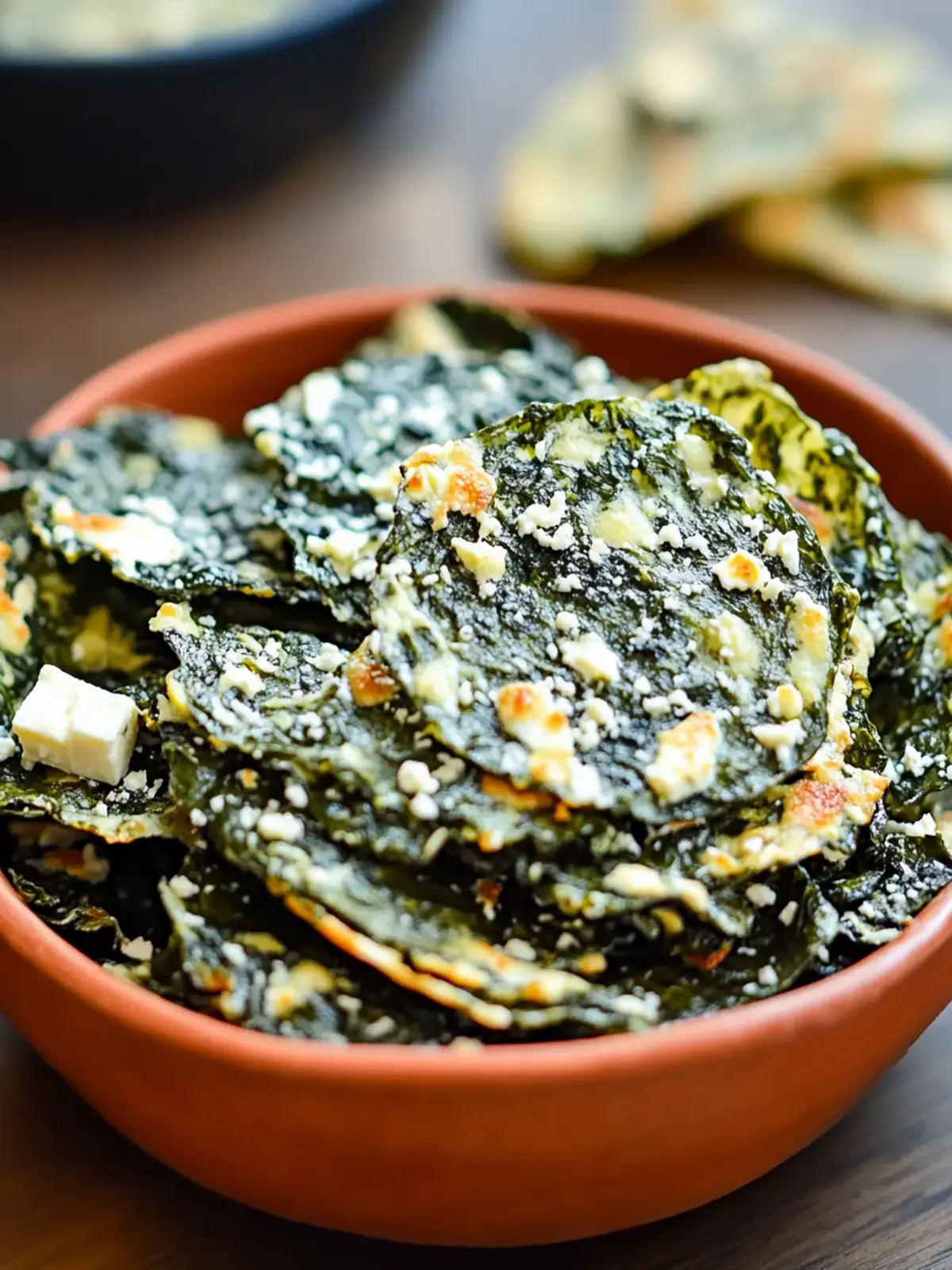 Mediterranean Spinach and Feta Crisps Perfect for Snack Time 4 Mediterranean Spinach and Feta Crisps