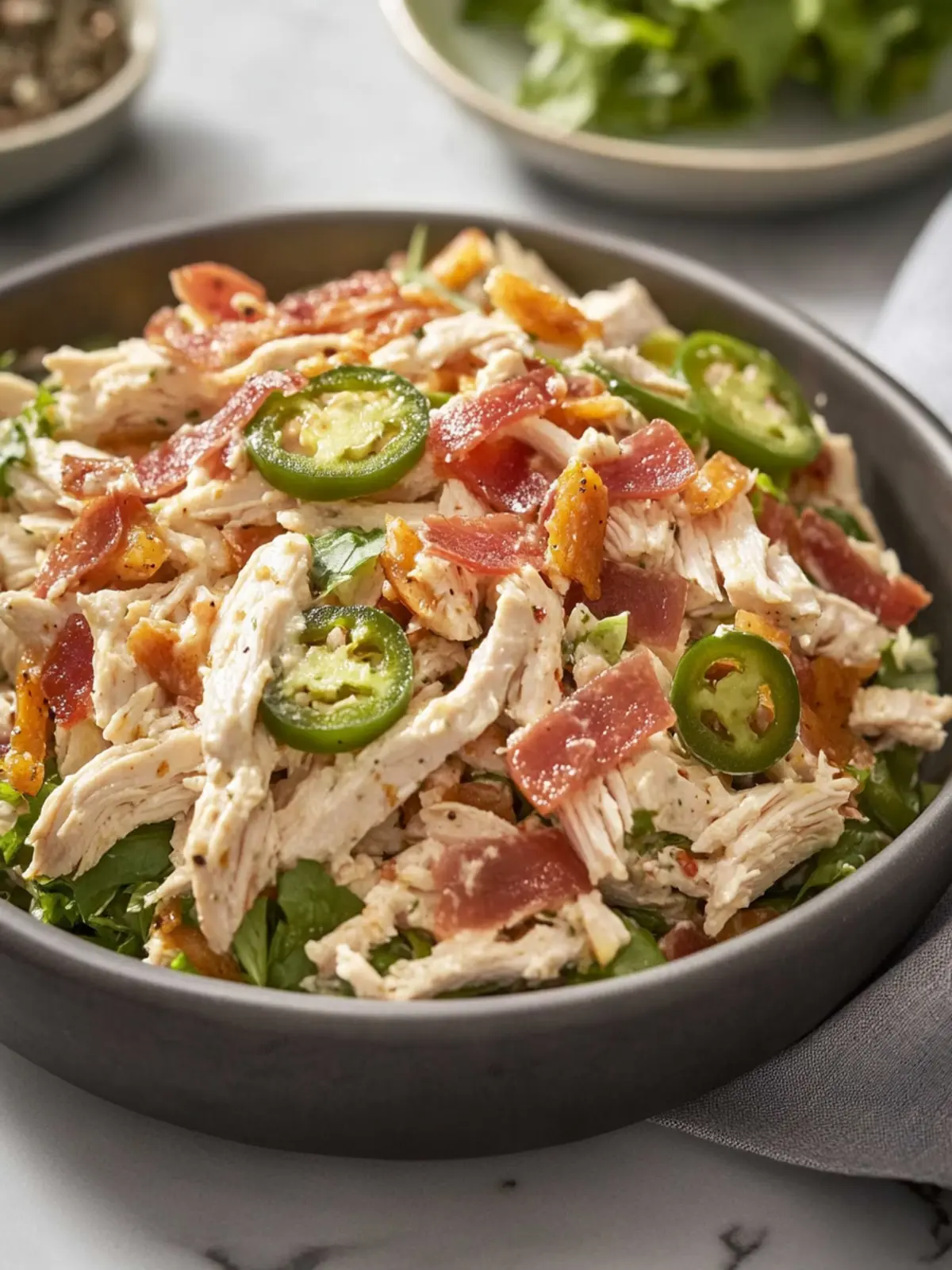 Zesty Jalapeño Popper Chicken Salad You'll Crave Daily 3 Jalapeño Popper Chicken Salad