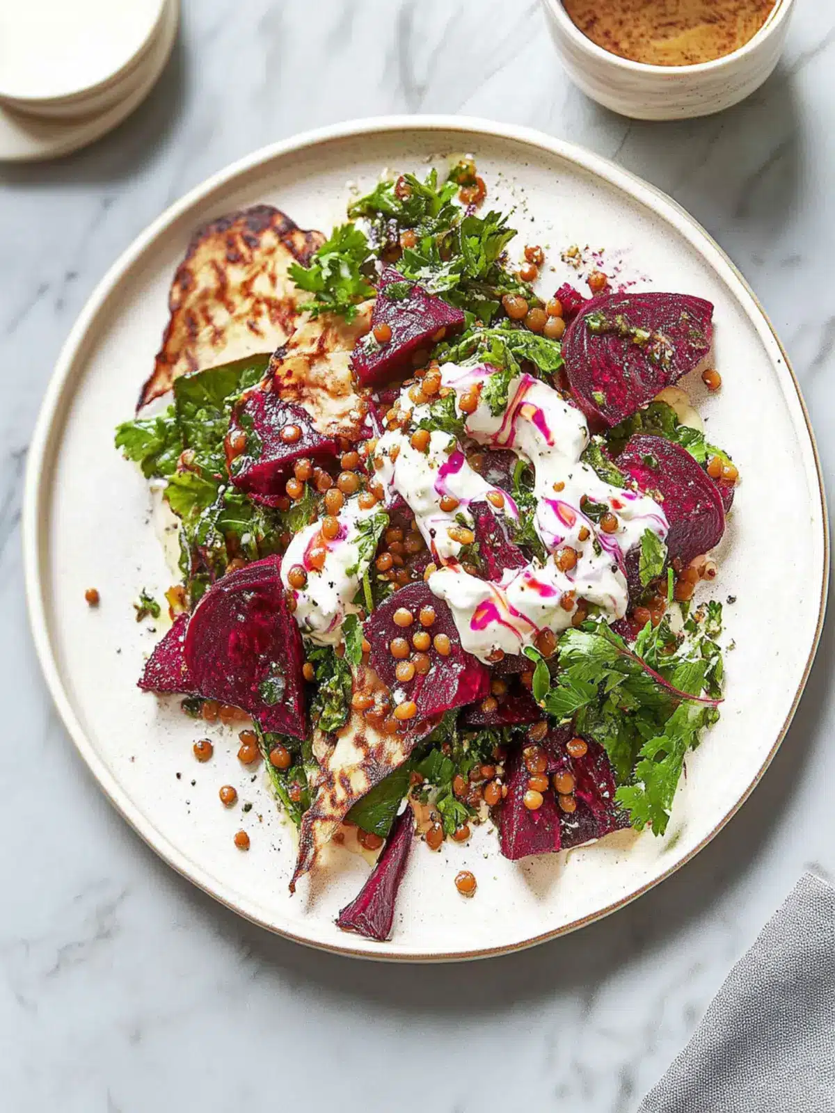 Ella Mills’ Creamy Beetroot Lentil Yoghurt Salad Delight 2 Ella Mills’ Creamy Beetroot, Lentil and Yoghurt Salad