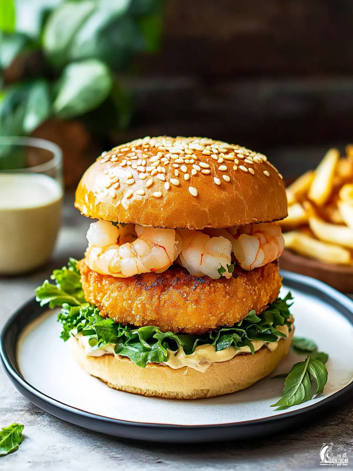 Savory Korean-Style Shrimp Burger That Will Blow Your Mind 5 Korean-Style Shrimp Burger