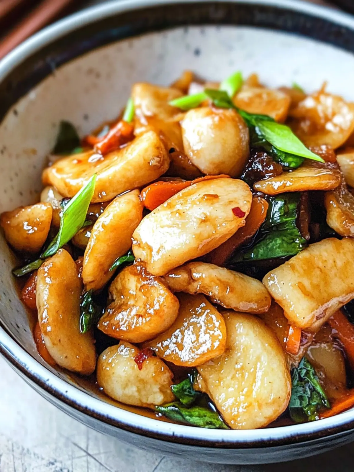 Savor Stir Fried Shanghai Rice Cakes with Chicken & Veggies 5 Stir Fried Shanghai Rice Cakes