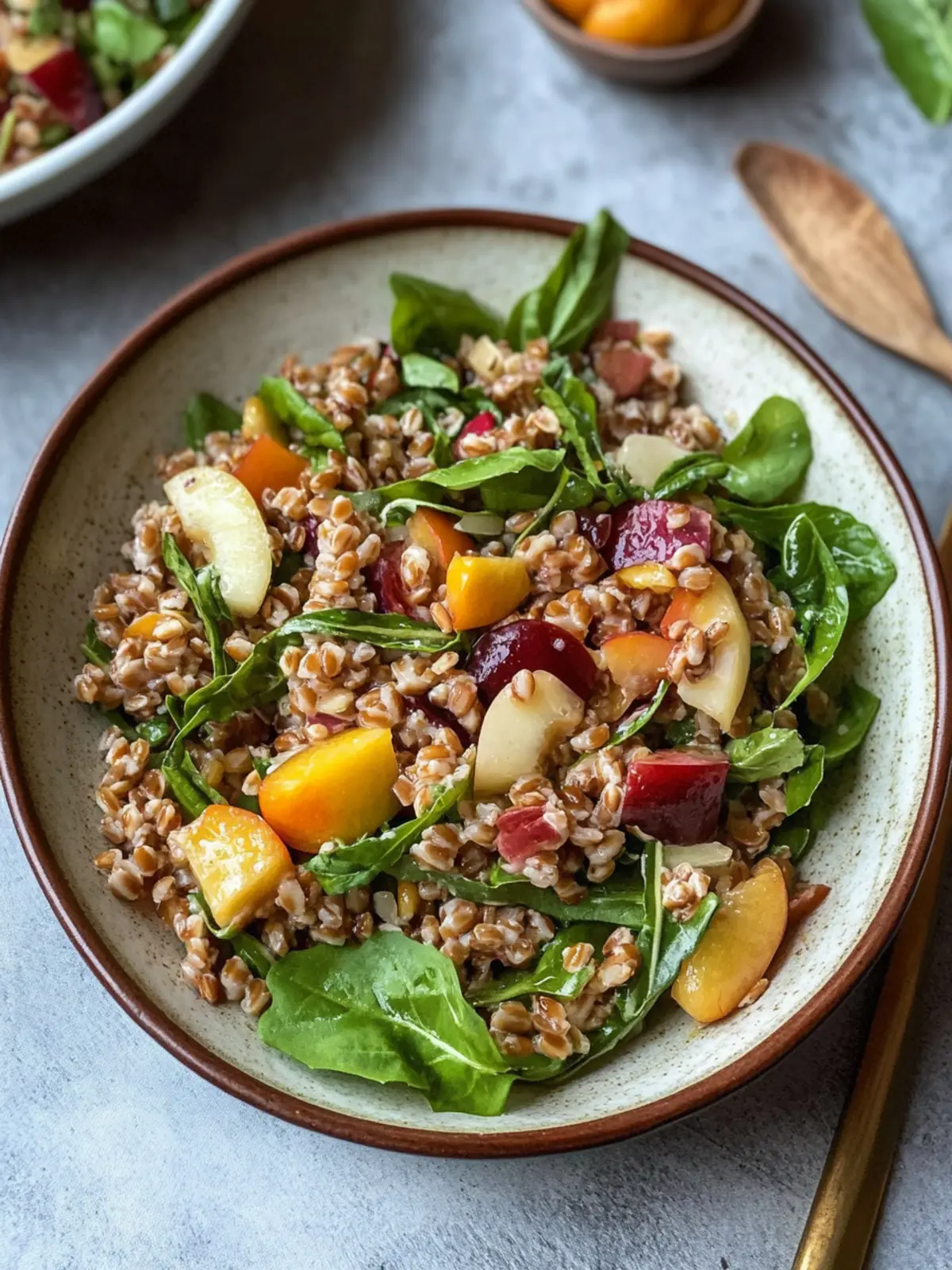 Delicious Farro Salad with Apricot Vinaigrette Bliss 2 Farro Salad with Apricot Vinaigrette