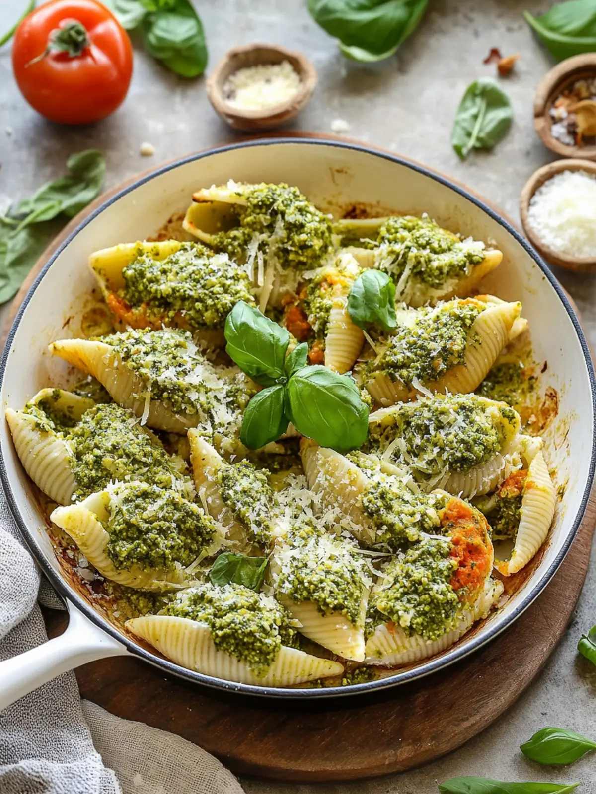 Delicious Pesto Unstuffed Shells for Easy Home Cooking 5 Pesto Unstuffed Shells
