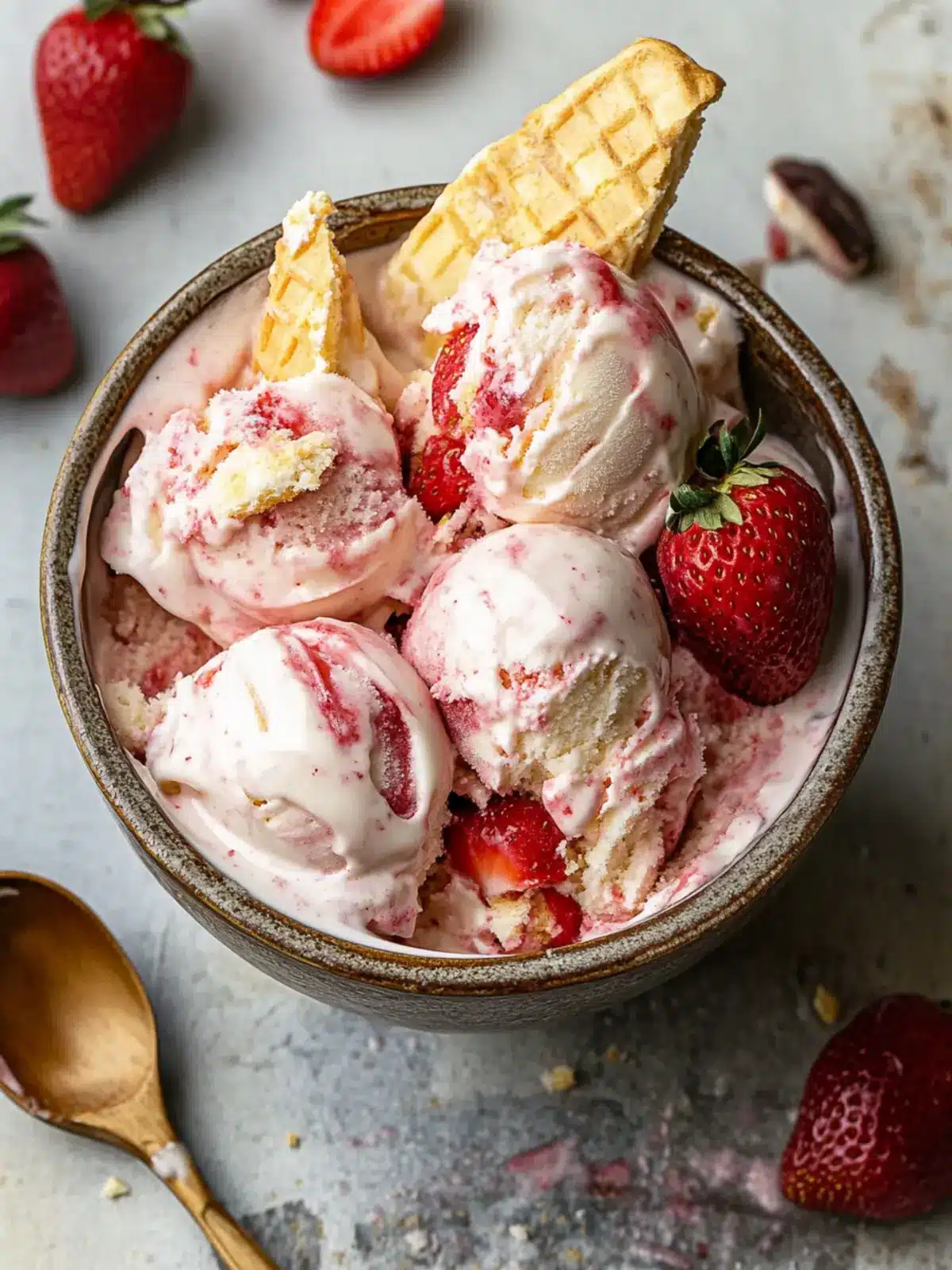 The Best Strawberry Shortcake Ice Cream You’ll Ever Make 2 The Best Strawberry Shortcake Ice Cream