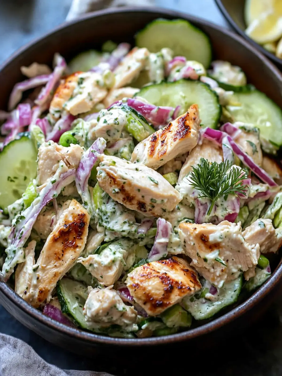 Tzatziki Chicken Salad: A Creamy Twist on a Classic Delight 5 Tzatziki Chicken Salad