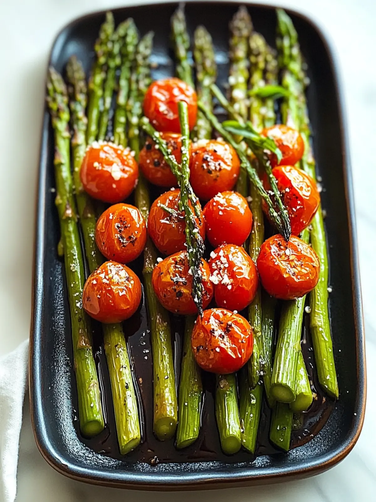 Delicious Balsamic Parmesan Roasted Asparagus and Tomatoes Bliss 4 Balsamic Parmesan Roasted Asparagus and Tomatoes