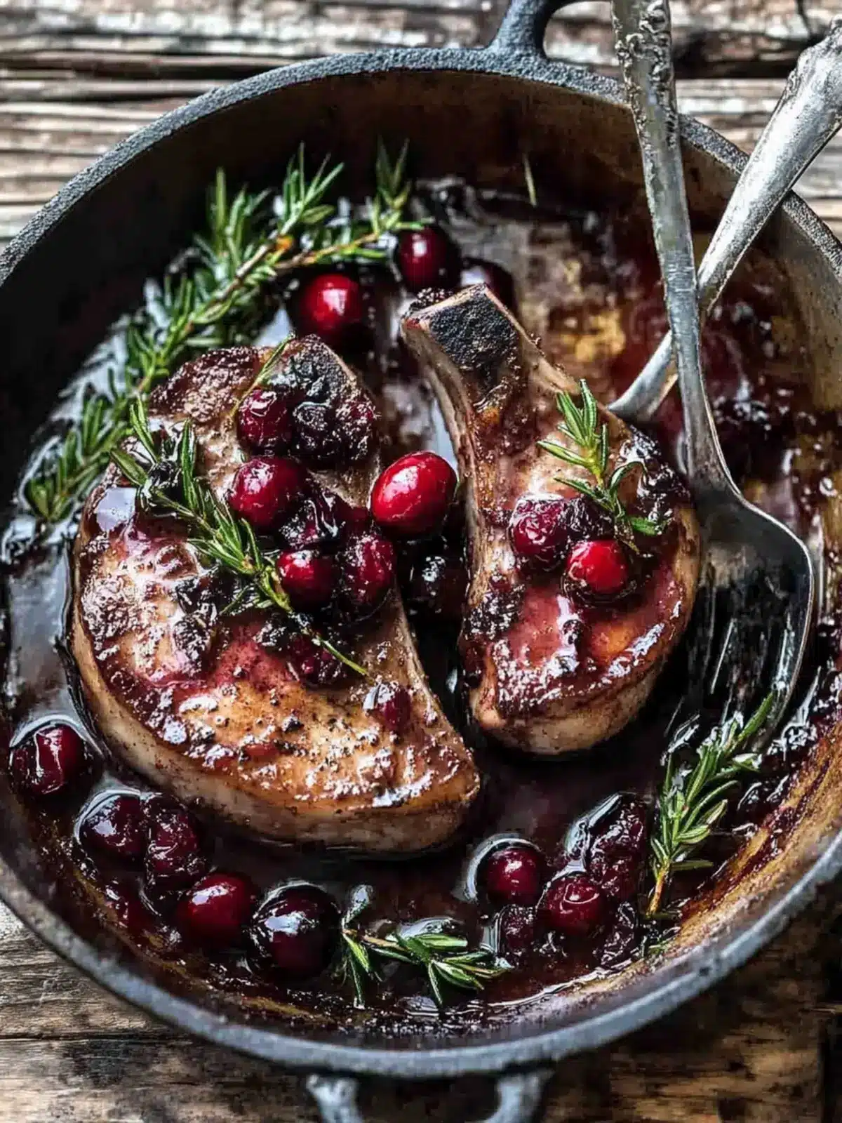 Savory Roasted Cranberry Brown Sugar Pork Chops to Impress 3 Roasted Cranberry Brown Sugar Pork Chops