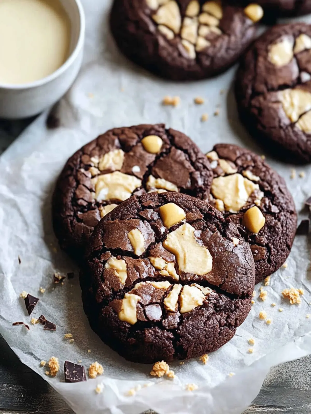Caramelized White Chocolate Brownie Cookies You'll Adore 2 Caramelized White Chocolate Brownie Cookies