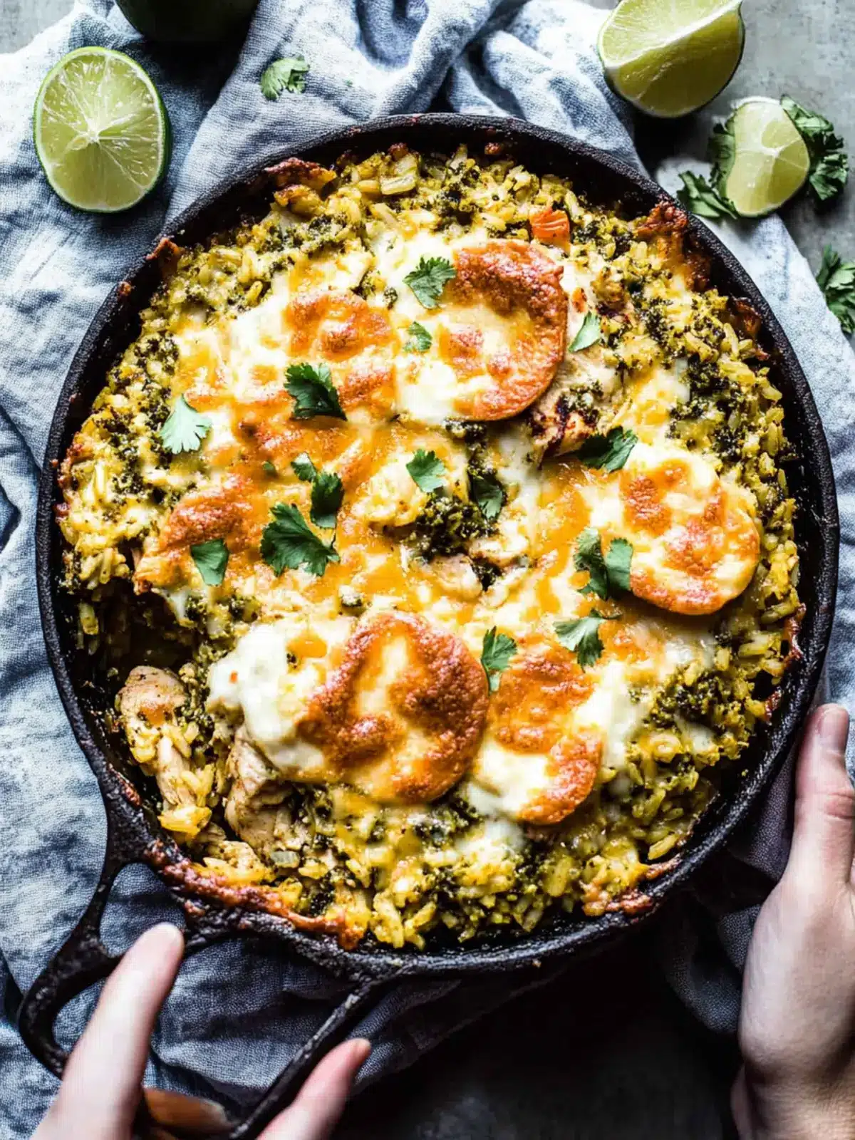 Skillet Salsa Verde Chicken Tortilla Rice Bake You’ll Love 4 Skillet Salsa Verde Chicken Tortilla Rice Bake