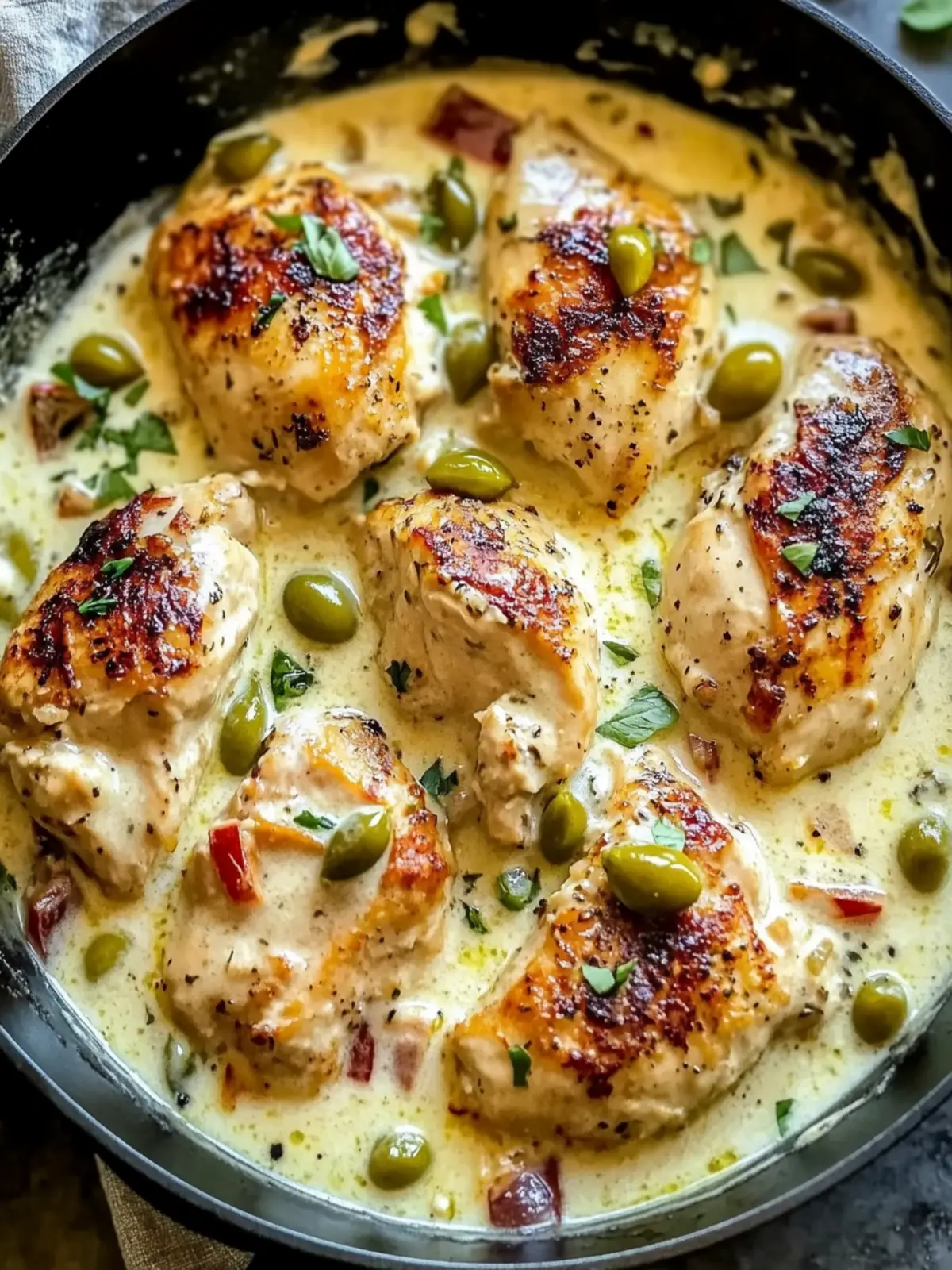 Creamy Pepperoncini Chicken Skillet: Comfort Food Delight 2 Creamy Pepperoncini Chicken Skillet