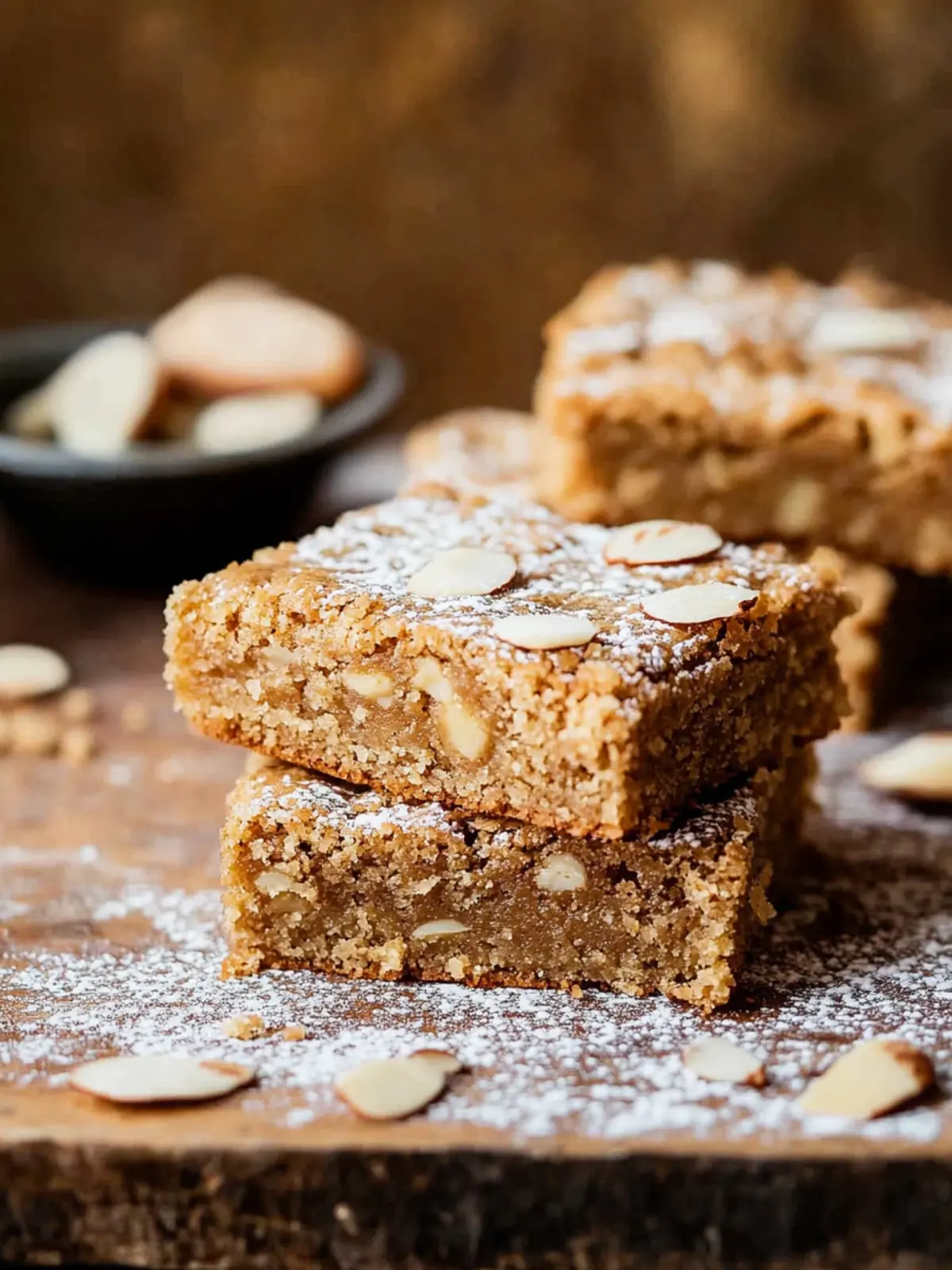 Almond Frangipane Blondies that Warm the Heart and Soul 4 Almond Frangipane Blondies